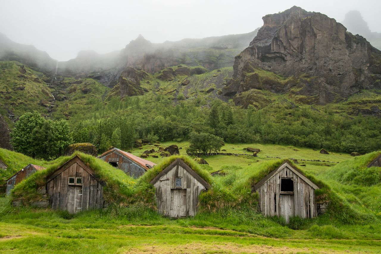 Turf houses in Iceland