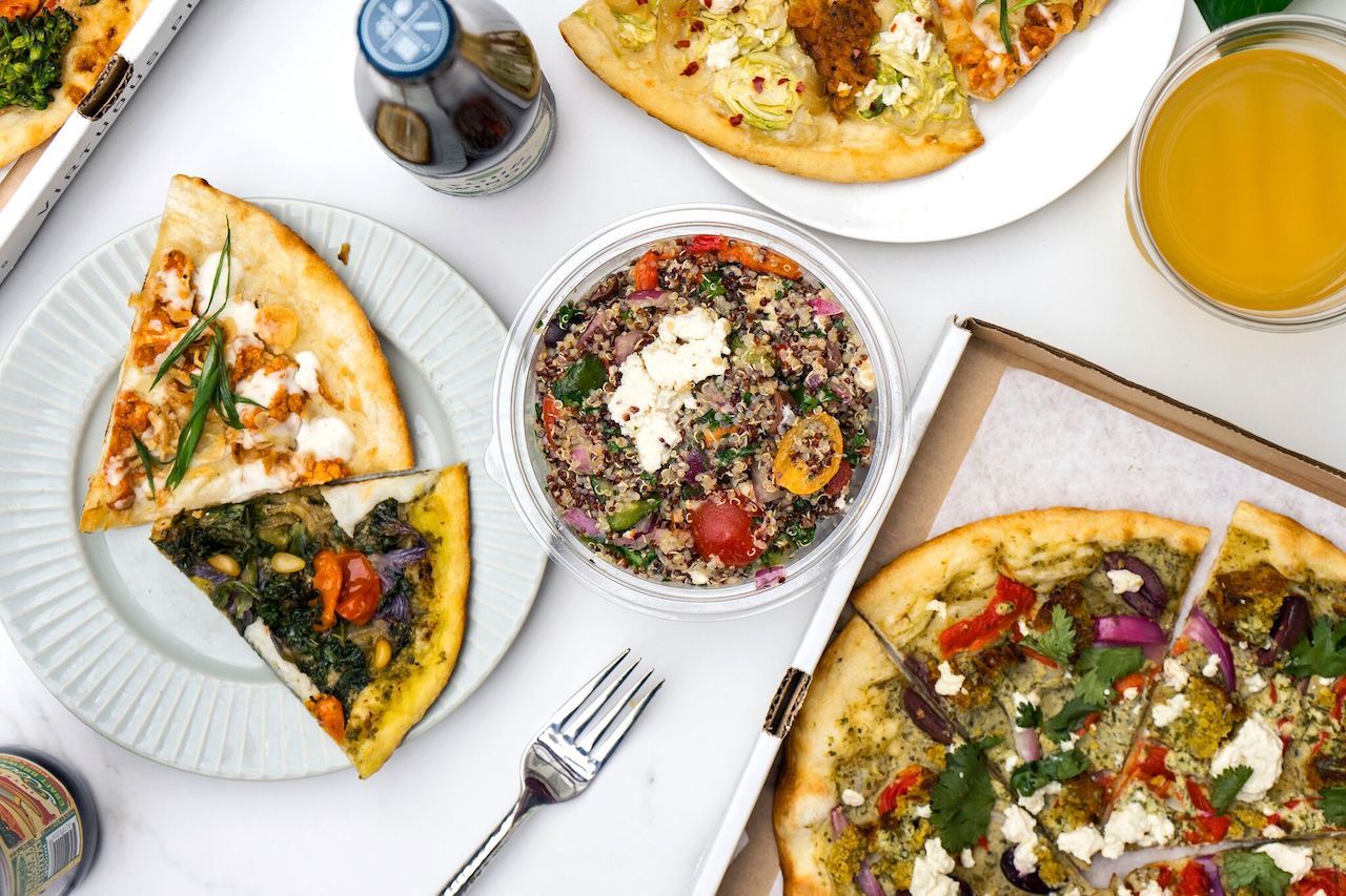 Virtuous Pie in Vancouver pizza and menu items