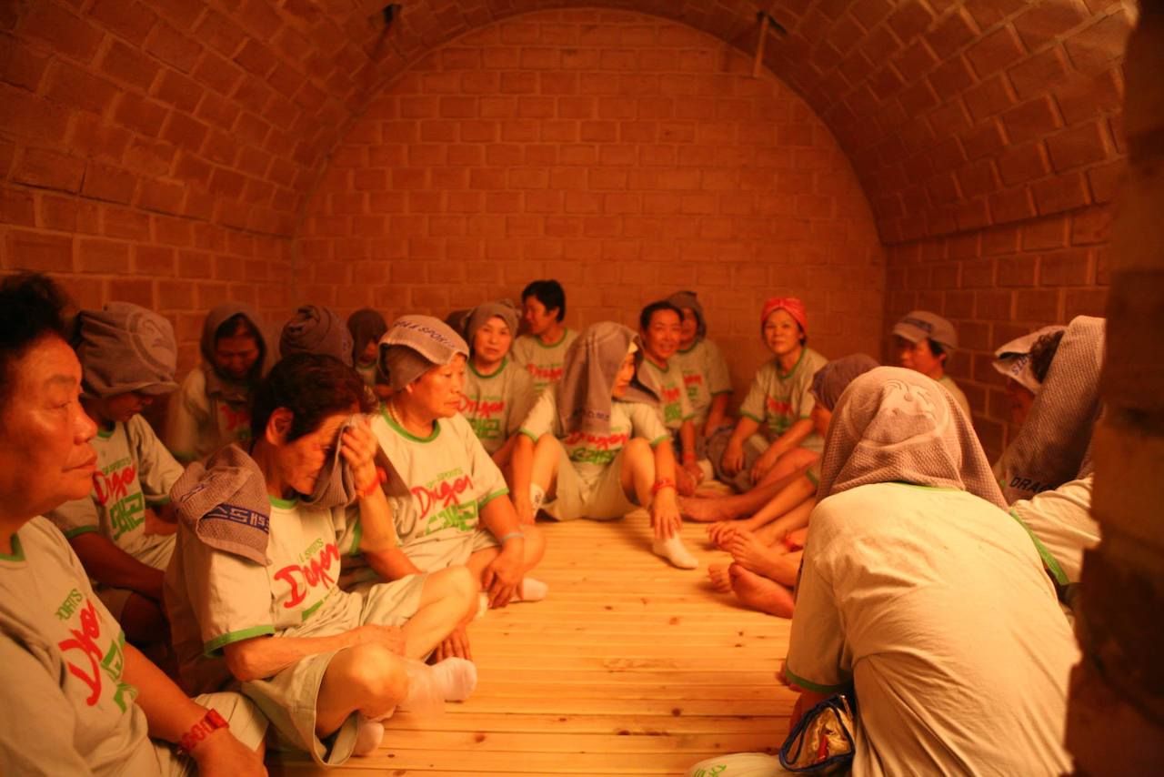 People in Korean spa